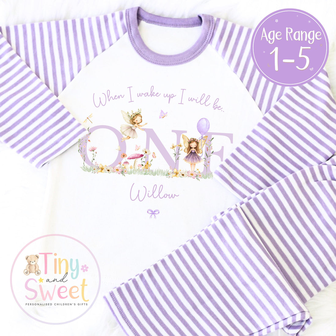 Personalised Toddler Baby Pyjamas, When i wake up i&
