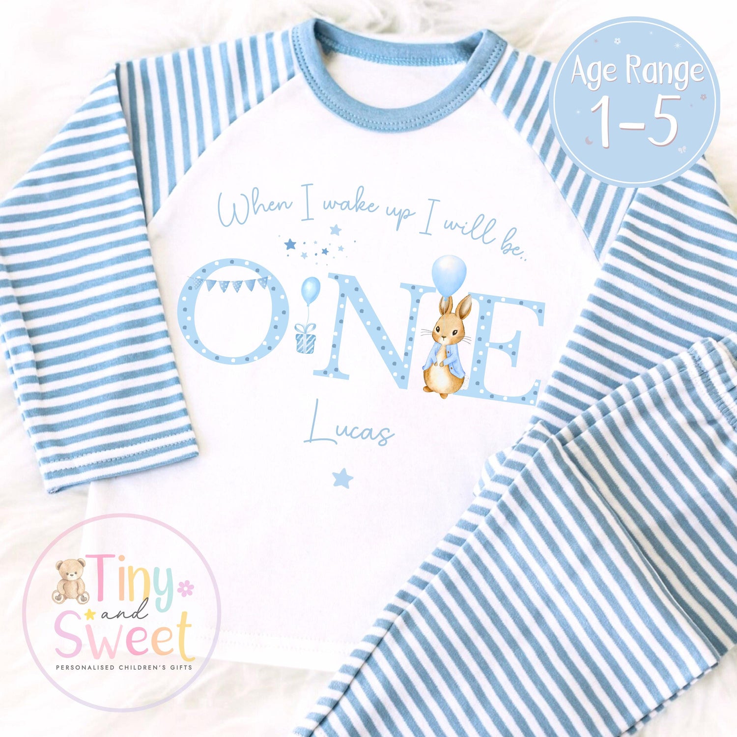 Personalised Toddler Baby Pyjamas, When i wake up i&