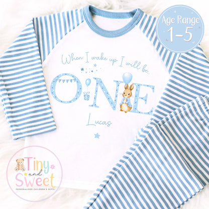 Personalised Toddler Baby Pyjamas, When i wake up i&