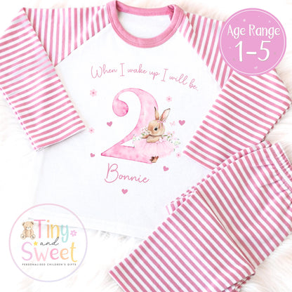 Personalised Toddler Baby Pyjamas, When i wake up i&