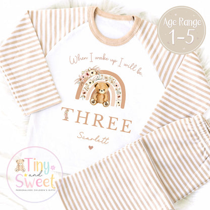 Personalised Toddler Baby Pyjamas, When i wake up i&