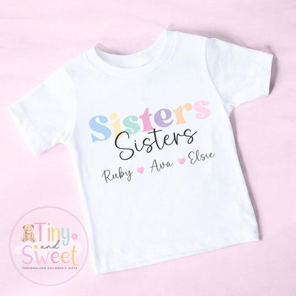 Big Sister TShirt, Big Sister, Pastel Big Sister T Shirt, Big Sister Top, Big Sister Gift, Pregnancy Announcement, Little Sister T Shirt