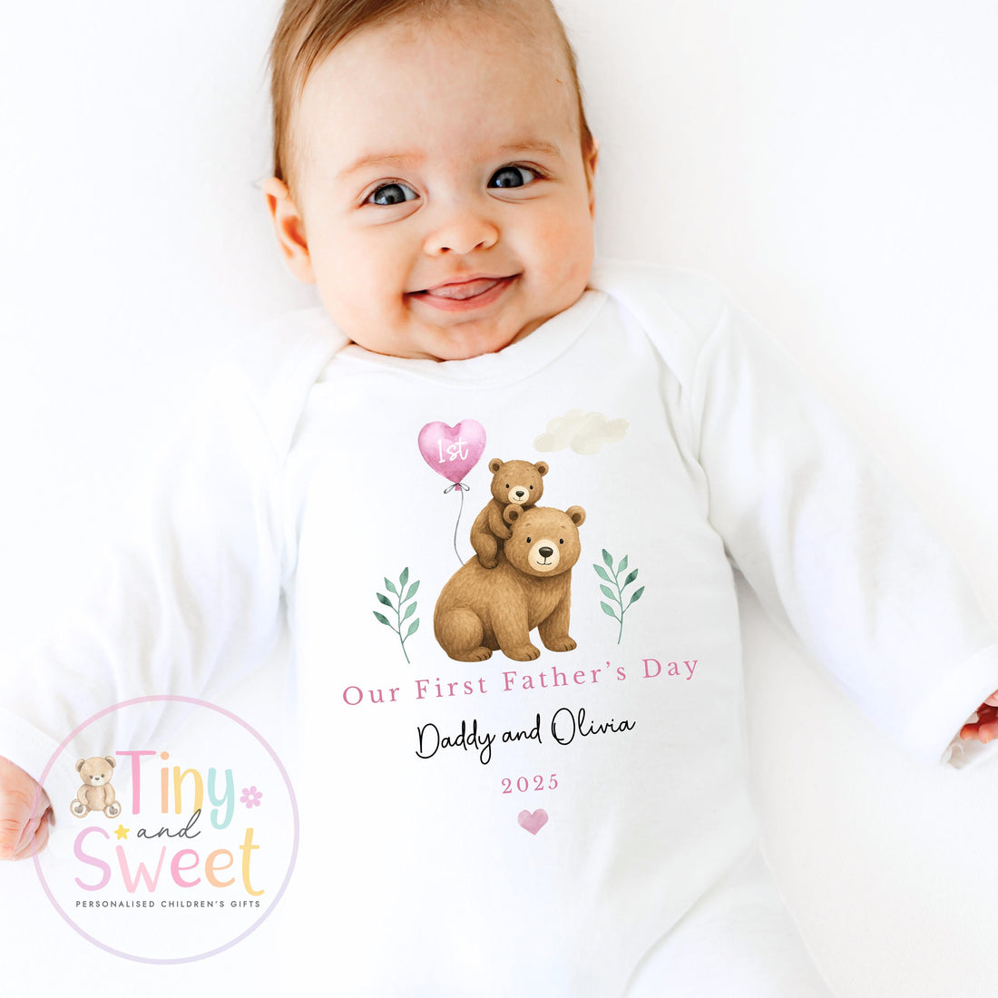 Fathers Day Sleepsuit, 1st Fathers Day As My Daddy, New Dad Gift, Fathers Day, 1st Fathers Day Babygrow, Sleepsuit Babygrow Bodysuit, Dad