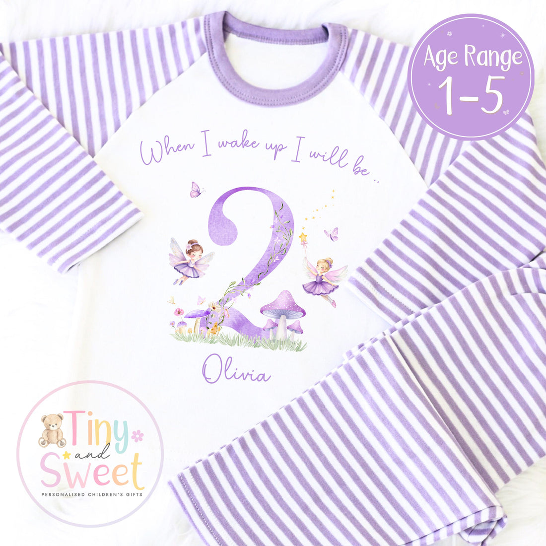 Personalised Toddler Baby Pyjamas, When i wake up i&