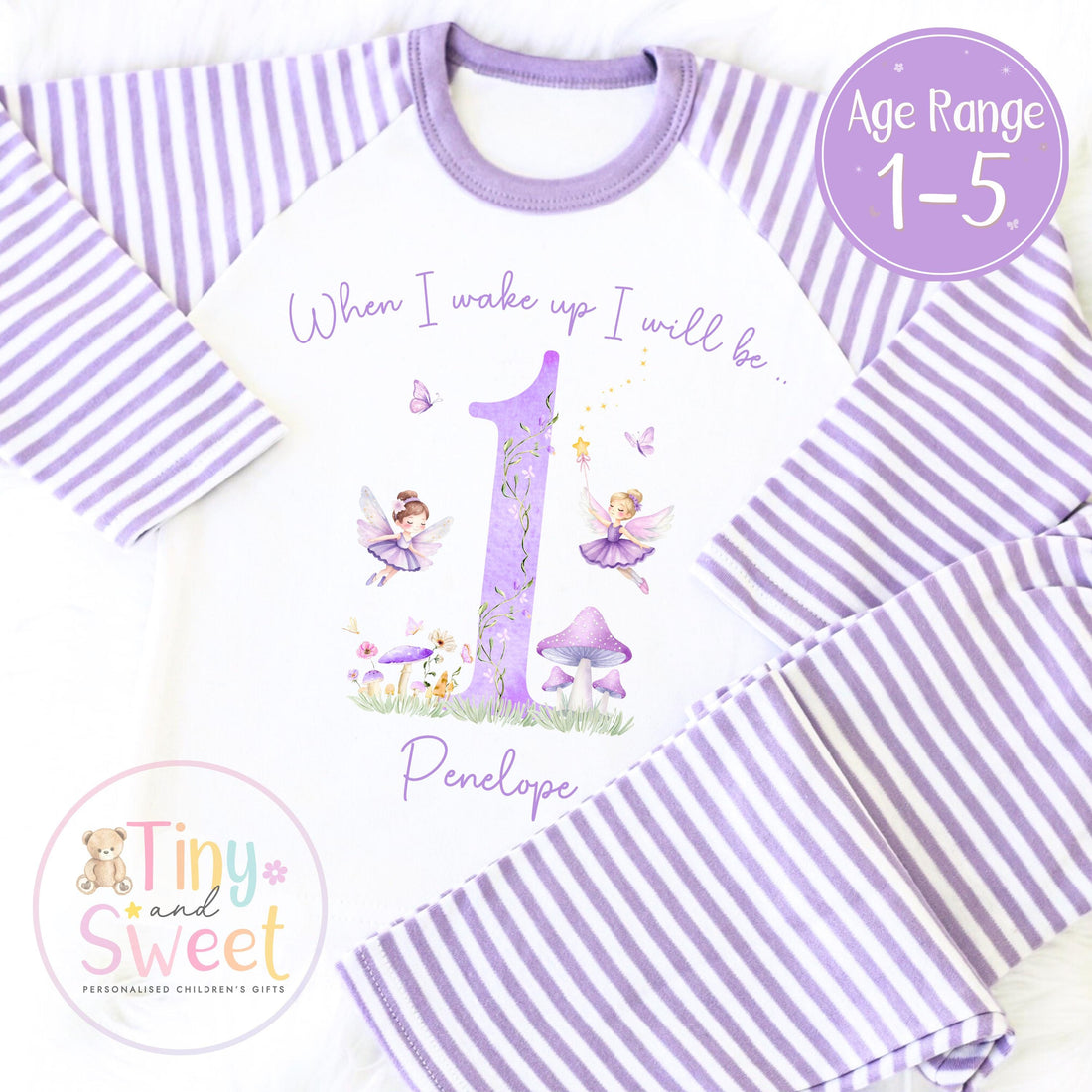 Personalised Toddler Baby Pyjamas, When i wake up i&