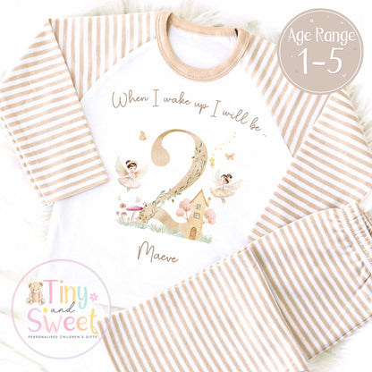 Personalised Toddler Baby Pyjamas, When i wake up i&