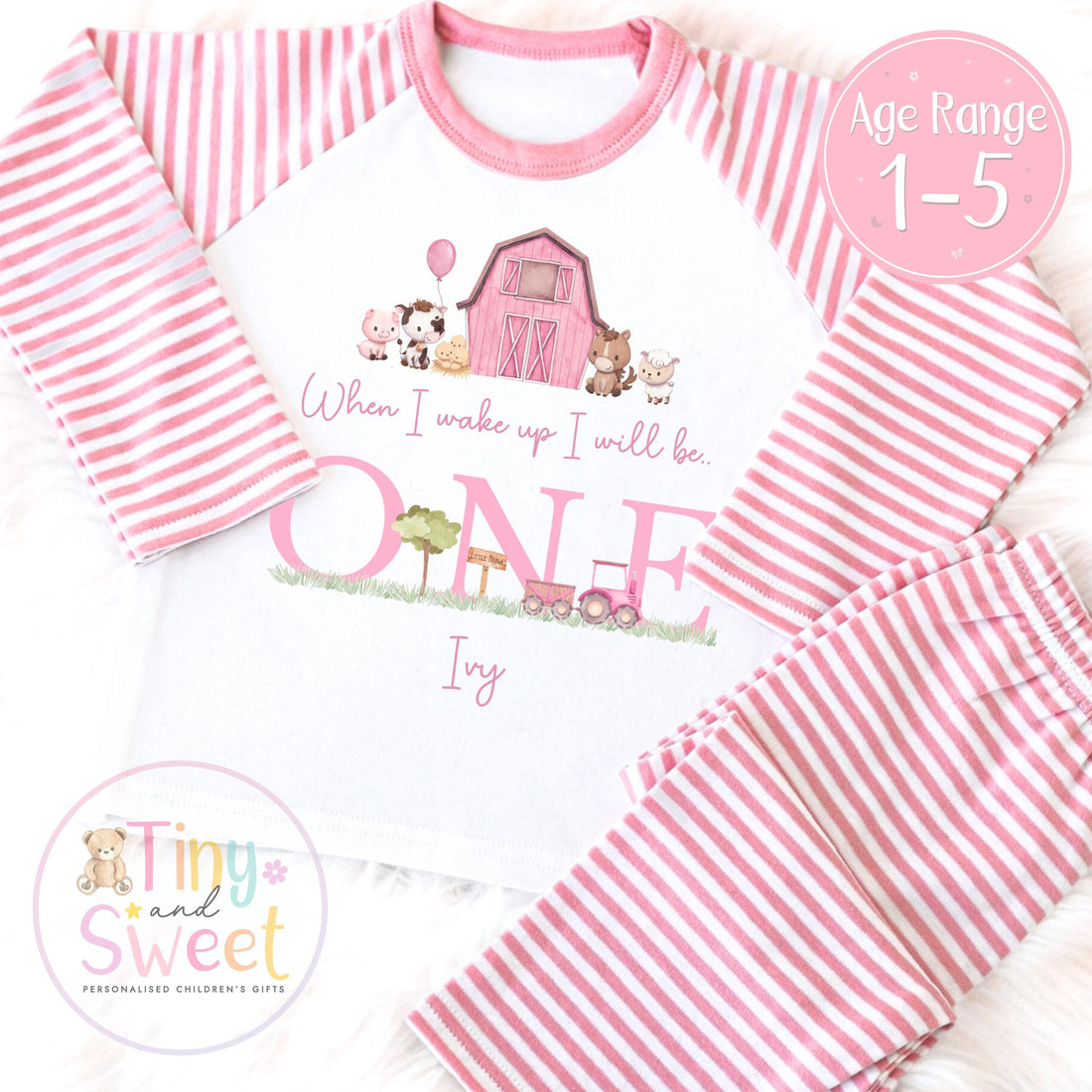 Personalised Toddler Baby Pyjamas, When i wake up i&