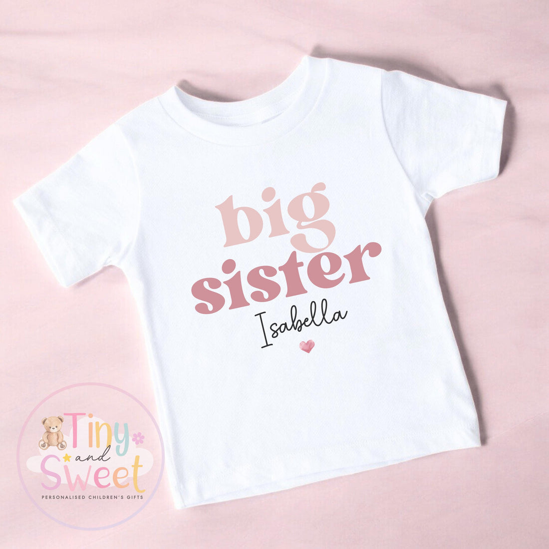 Big Sister TShirt, Big Sister, Pastel Big Sister T Shirt, Big Sister Top, Big Sister Gift, Pregnancy Announcement, Little Sister T Shirt