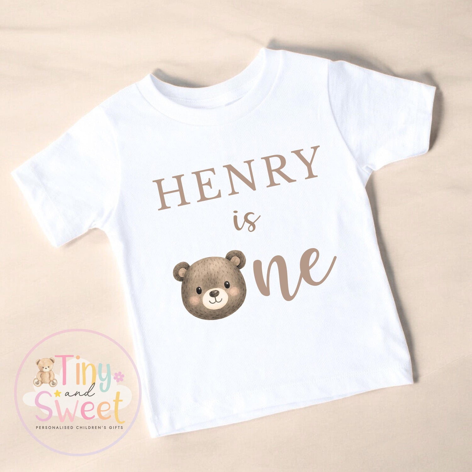 Personalised First Birthday T-shirt, 1st Birthday T Shirt, Teddy Bear 1st Birthday T Shirt, 1st Birthday, First Birthday