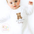 Personalised Baby Sleepsuit, New Baby Sleepsuit, Name Reveal, Welcome To The World Vest, New Girl Gift, New Baby Gift, Coming Home Outfit