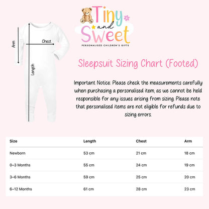 Personalised Hello World Baby Sleepsuit, Newborn Coming Home Outfit, Baby Name Reveal Sleepsuit, Baby Name &amp; Birth Announcement