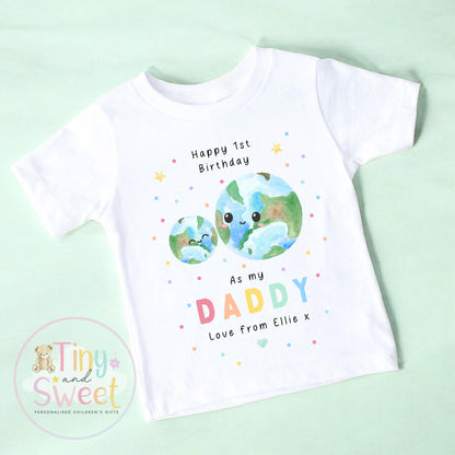 Happy Birthday Daddy, 1st Birthday as My Daddy, New Dad Gift, Dad Birthday, Daddy Birthday, Sleepsuit Babygrow Bodysuit Dad Birthday