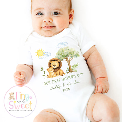 Fathers Day T Shirt, 1st Fathers Day As My Daddy, New Dad Gift, Fathers Day, 1st Fathers Day Babygrow, Sleepsuit Babygrow Bodysuit, Dad