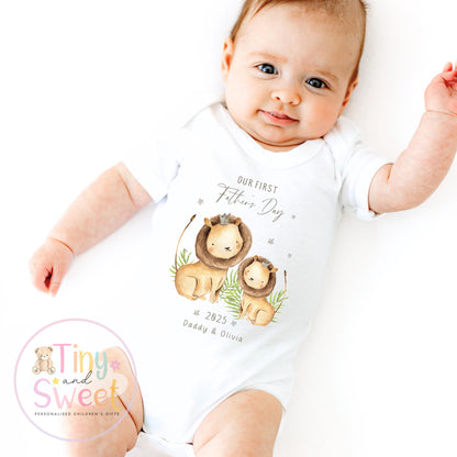 Fathers Day T Shirt, 1st Fathers Day As My Daddy, New Dad Gift, Fathers Day, 1st Fathers Day Babygrow, Sleepsuit Babygrow Bodysuit, Dad