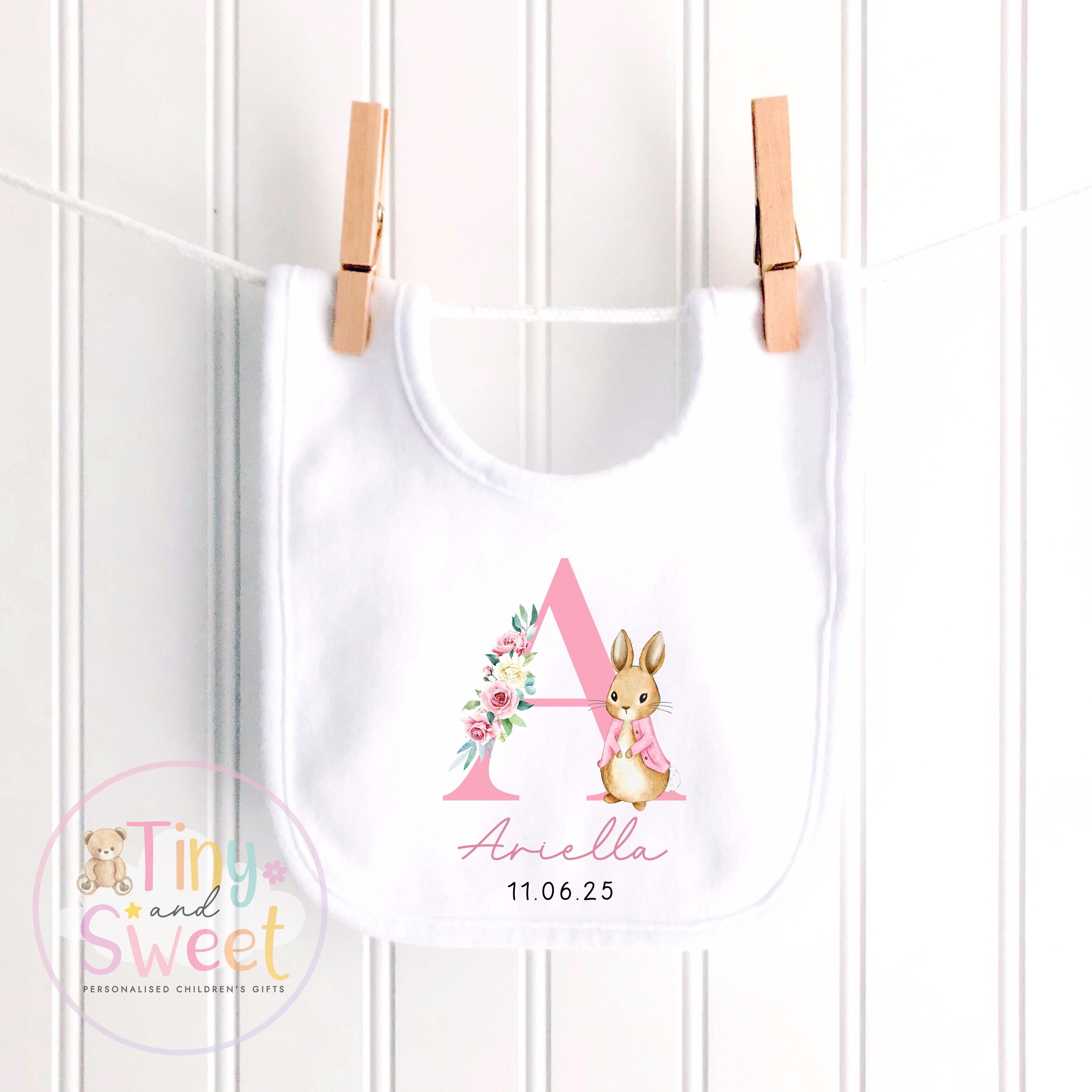 Personalised New Baby soft Toy, New Birth Gift, New baby gift, Newborn Gift, Baby Keepsake, Baby shower gift, Birth stats, Teddy, Bunny