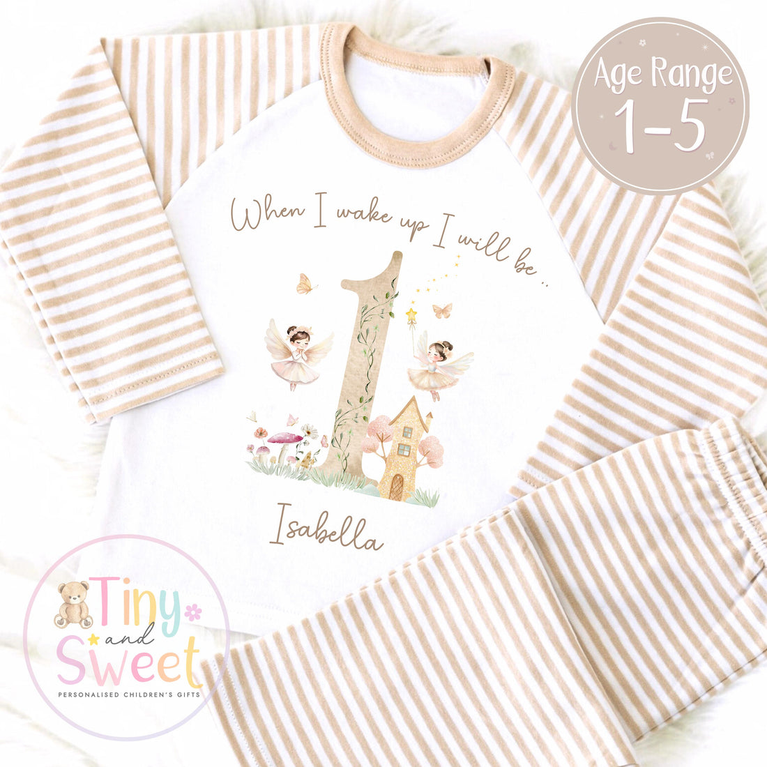 Personalised Toddler Baby Pyjamas, When i wake up i&