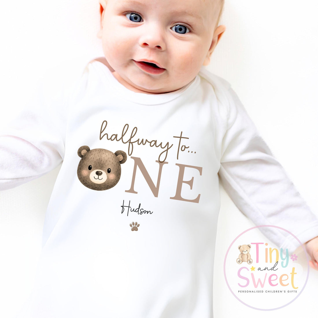 Half way to one t shirt, half birthday sleepsuits, Half Way To One Bodysuit, half birthday t shirt, 6 month birthday, half birthday