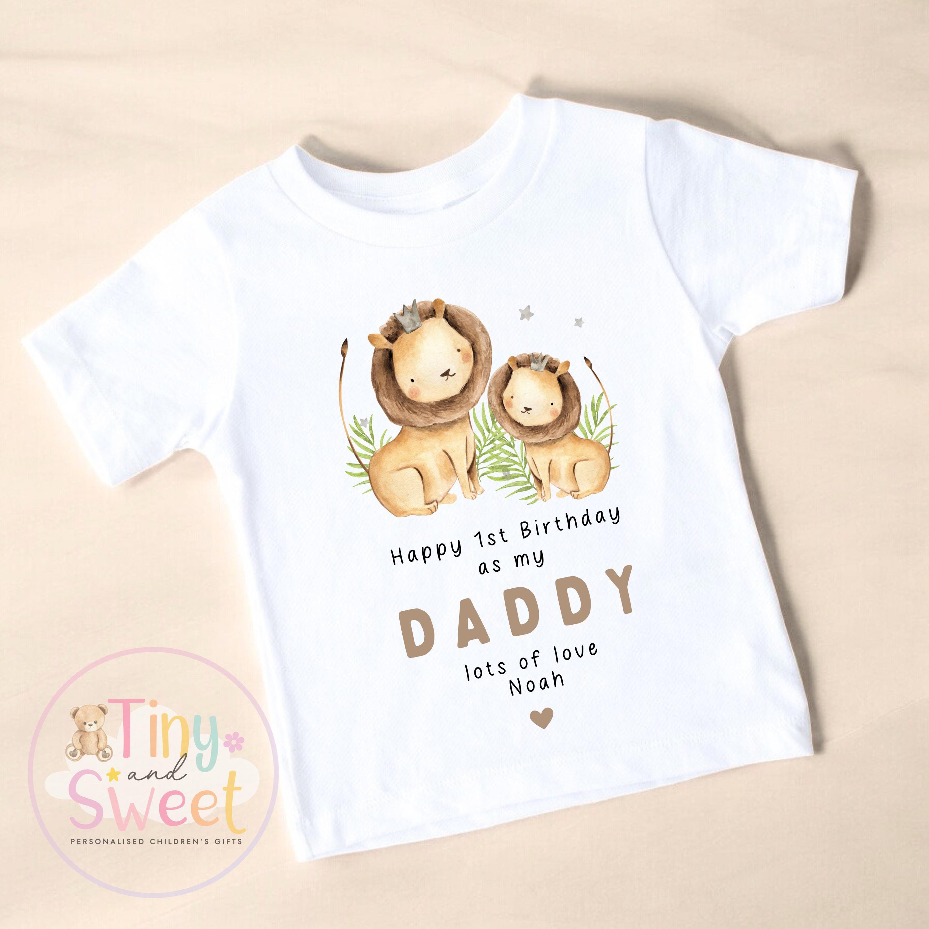 Happy Birthday Daddy, 1st Birthday as My Daddy, New Dad Gift, Dad Birthday, Daddy Birthday, Sleepsuit Babygrow Bodysuit Dad Birthday