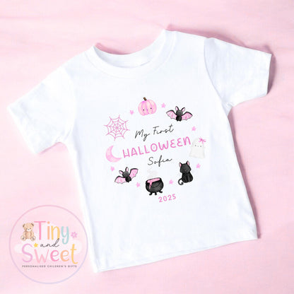 Personalised My First Halloween Sleepsuit – First Halloween –Baby’s 1st Halloween Outfit with Name – Custom Baby Grow – Halloween Baby Gift