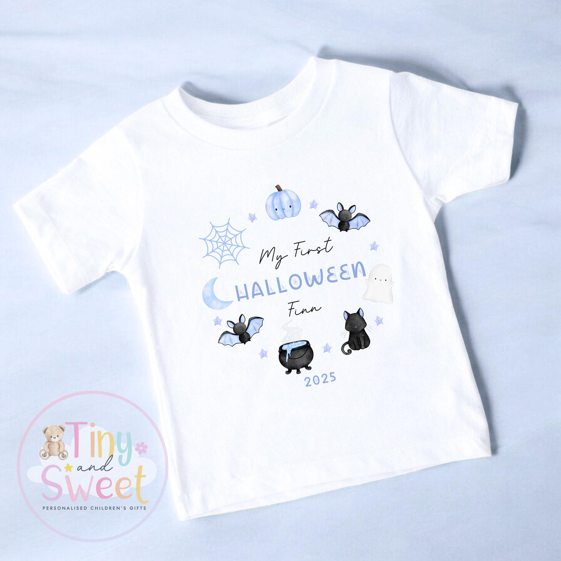 Personalised My First Halloween T Shirt – First Halloween –Baby’s 1st Halloween Outfit with Name – Custom Baby Grow – Halloween Baby Gift