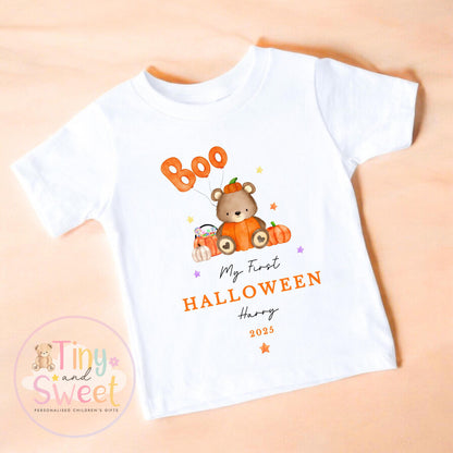 My First Halloween Boo Personalised Sleepsuit