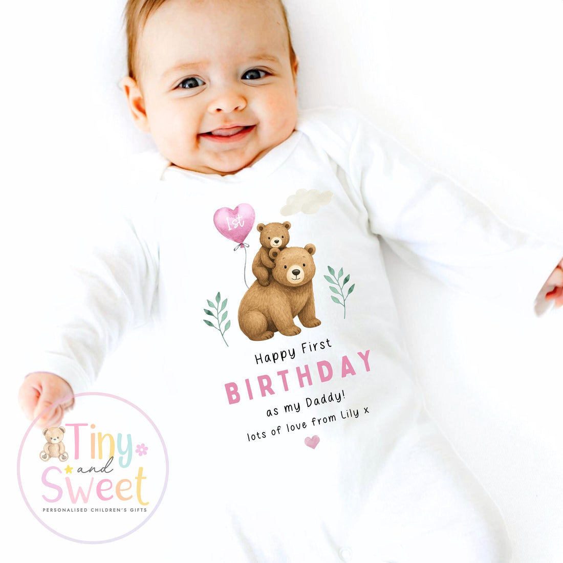 Happy Birthday Daddy, 1st Birthday as My Daddy, Cheers, New Dad Gift, Dad Birthday, Daddy Birthday, Sleepsuit Babygrow Bodysuit Dad Birthday