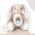 First Day of School Bunny – Custom Name Plush Toy – Cuddle Bunny Gift for Kids Starting Nursery or School - Cuddle Toy Gift with Name