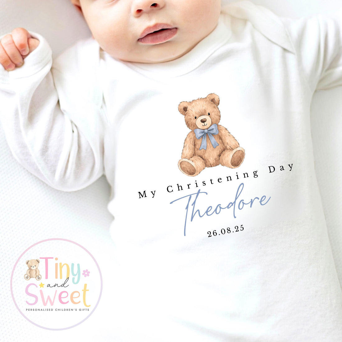 Personalised My Christening Day Sleepsuit, Custom Baby Grow for Baptism, Naming Day or Christening Gift, Christening outfit, Baptism outfit