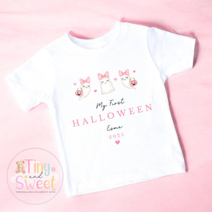 Personalised My First Halloween Sleepsuit – First Halloween –Baby’s 1st Halloween Outfit with Name – Custom Baby Grow – Halloween Baby Gift