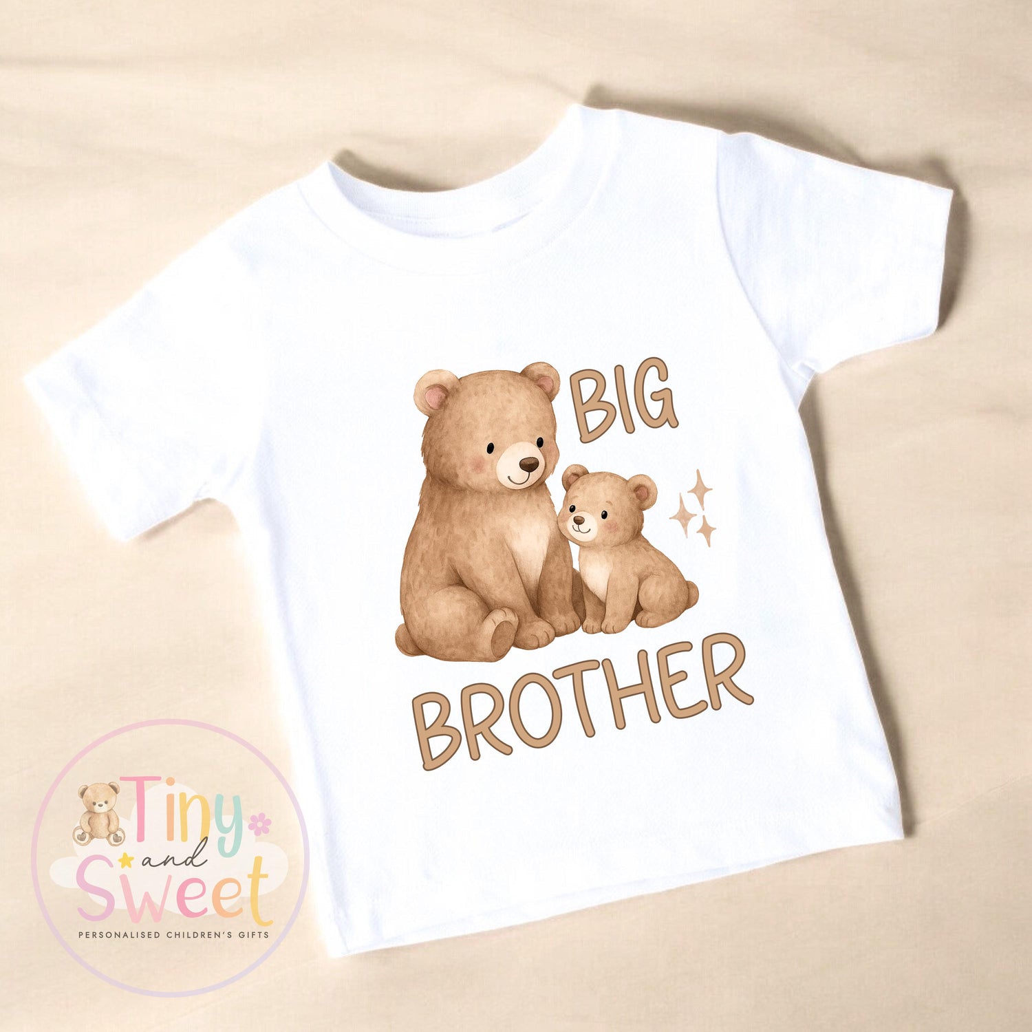 Adorable Bear Big Brother T-Shirt: Pregnancy Announcement Outfit for Promoted Sibling