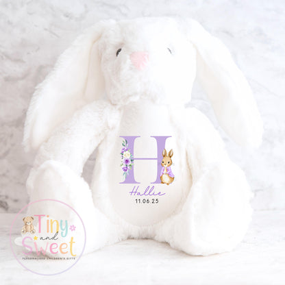 Personalised New Baby soft Toy, New Birth Gift, New baby gift, Newborn Gift, Baby Keepsake, Baby shower gift, Birth stats, Teddy, Bunny