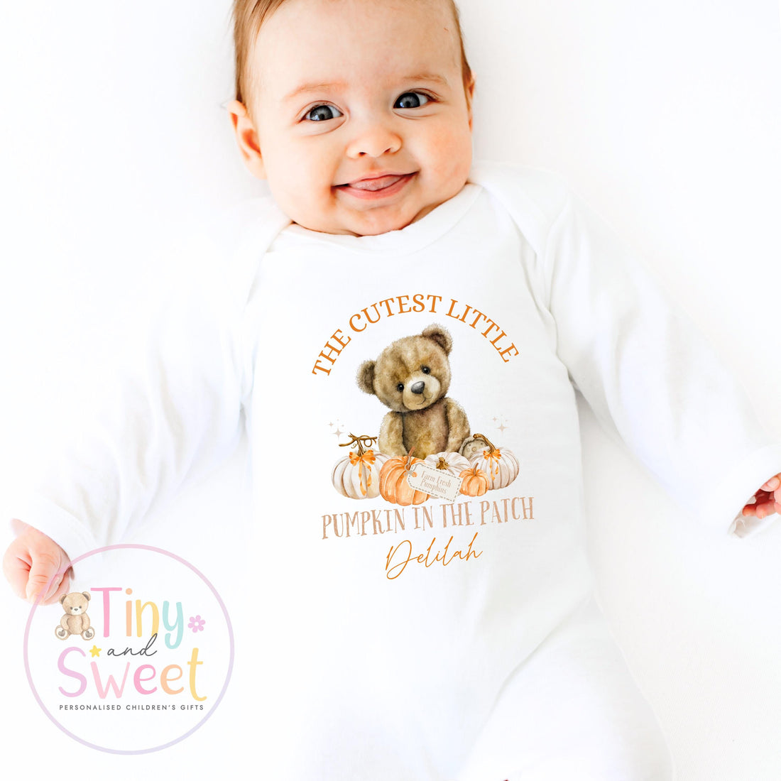 Cutest Pumpkin Halloween Sleepsuit: Adorable Teddy Bear Costume Outfit for Newborns and Infants