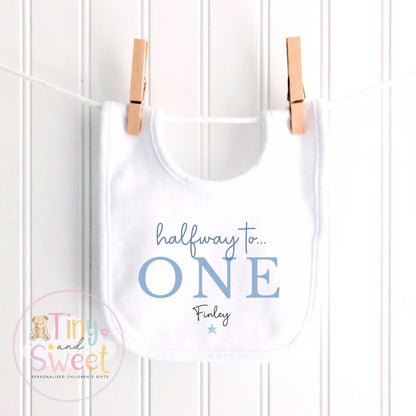 Half way to one t shirt, half birthday sleepsuits, Half Way To One Bodysuit, half birthday t shirt, 6 month birthday, half birthday