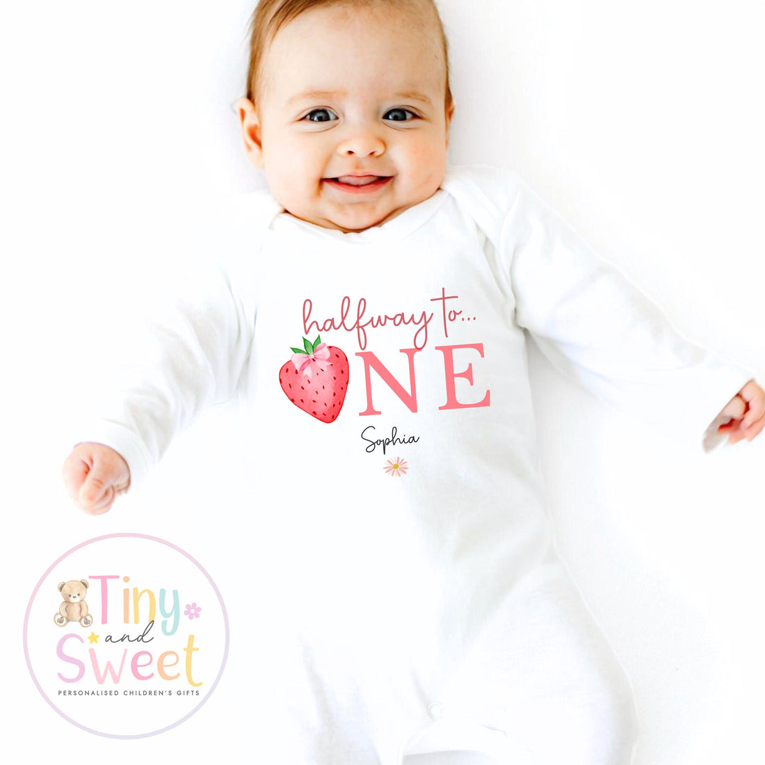 Half way to one t shirt, half birthday sleepsuits, Half Way To One Bodysuit, half birthday t shirt, 6 month birthday, half birthday