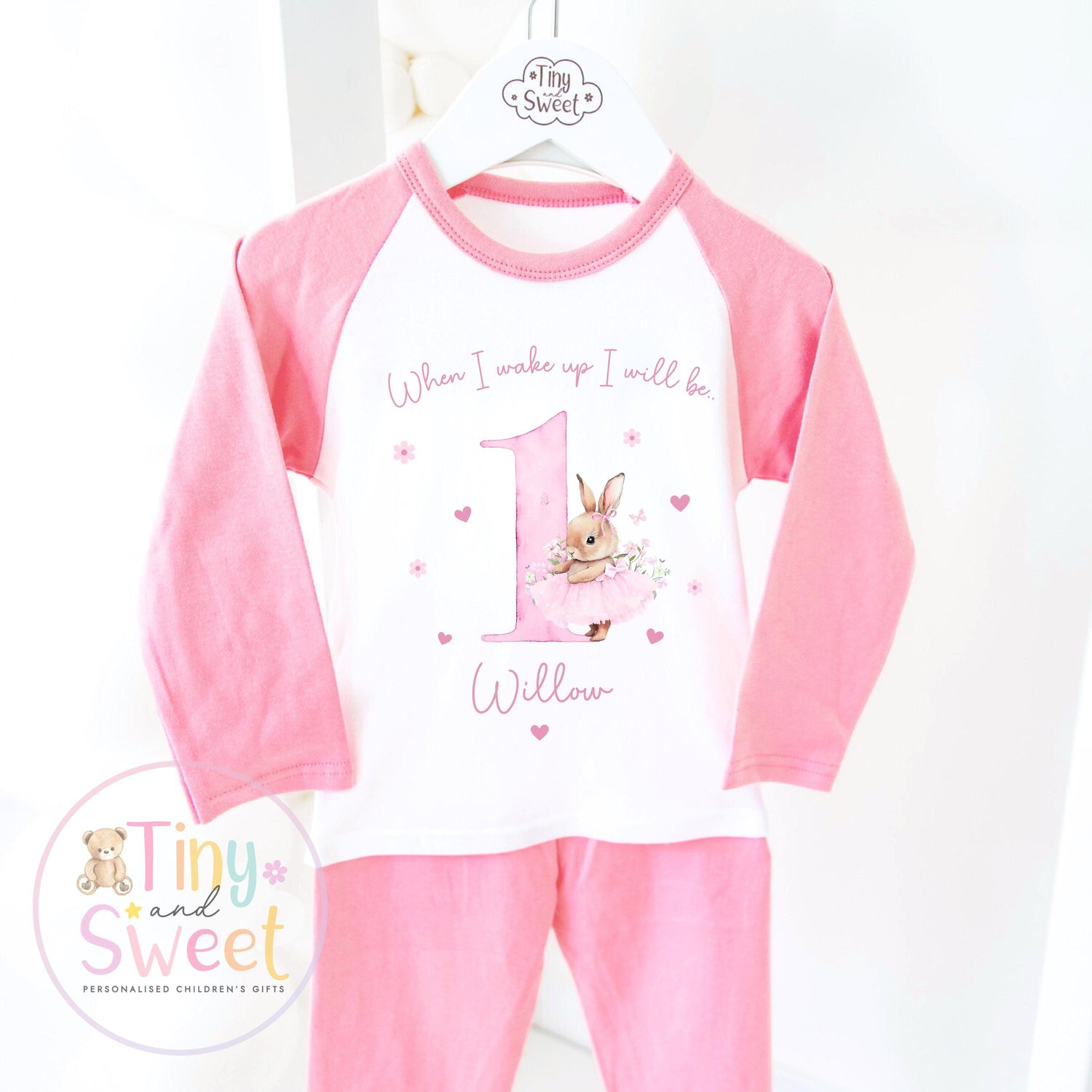 Personalised Toddler Baby Pyjamas, When i wake up i&