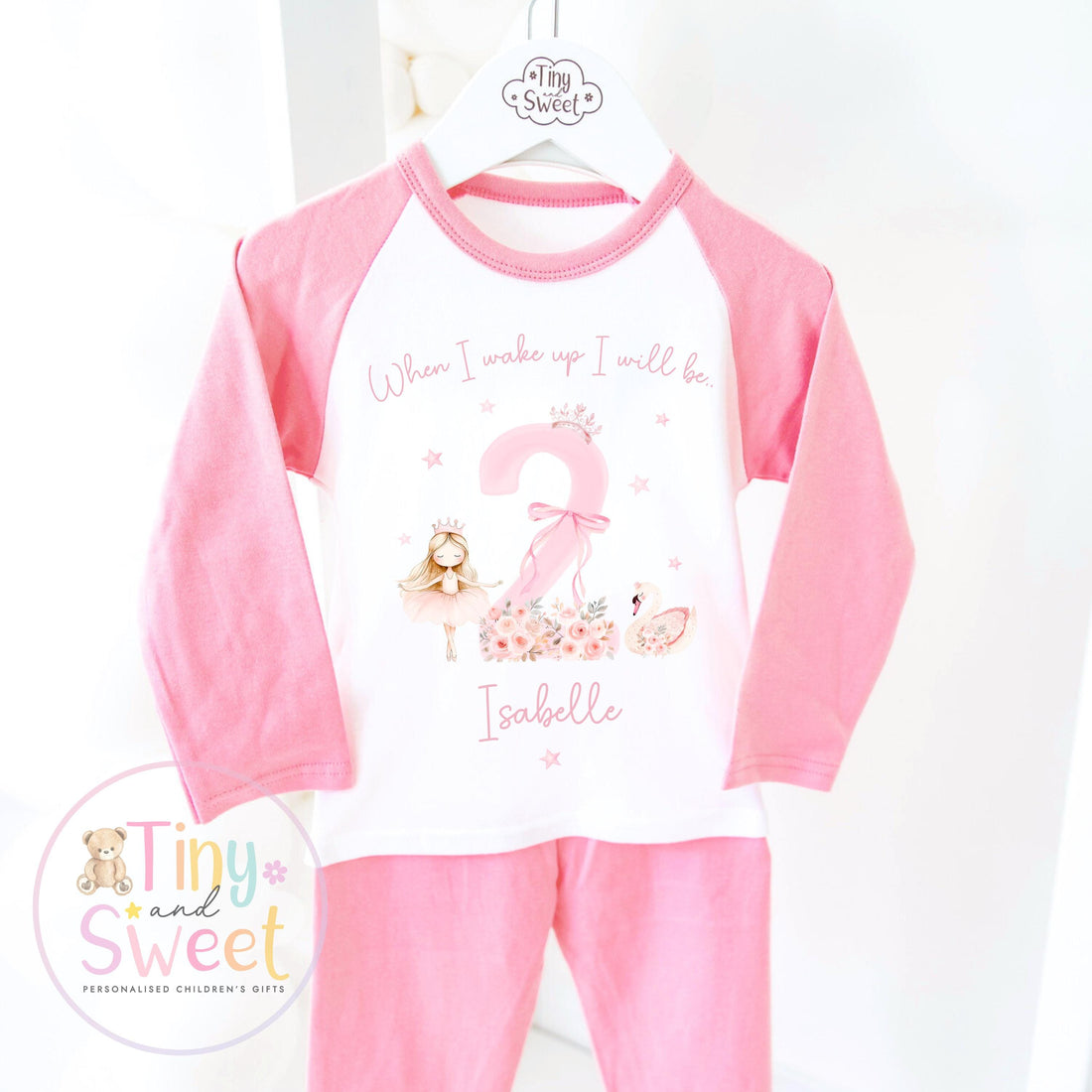 Personalised Toddler Baby Pyjamas, When i wake up i&