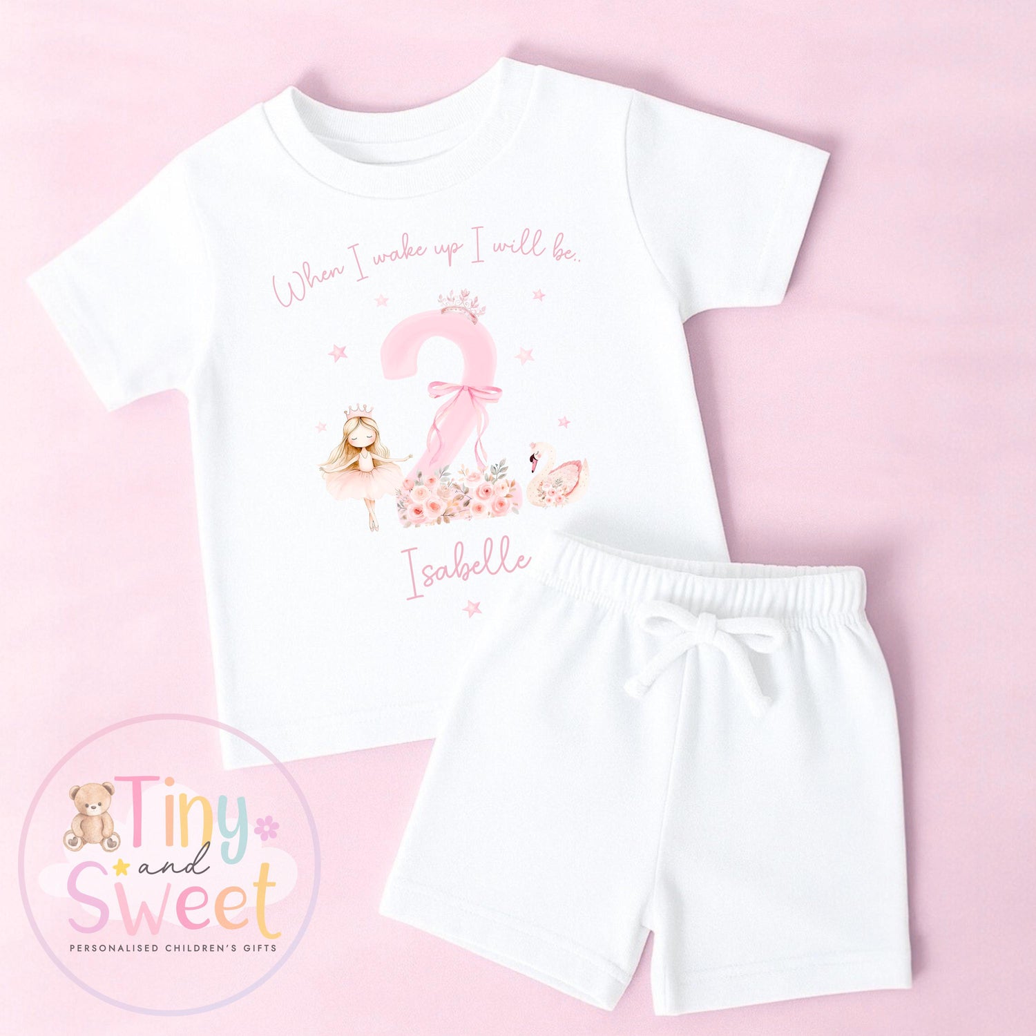Personalised Toddler Baby Pyjamas, When i wake up i&