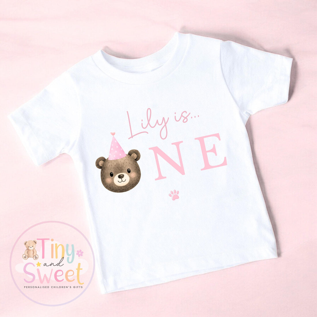 Personalised First Birthday T-shirt, 1st Birthday T Shirt, Teddy Bear 1st Birthday T Shirt, 1st Birthday, First Birthday