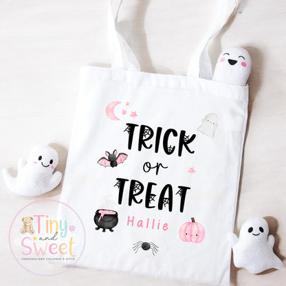 Personalised Halloween Trick-or-Treat Bag: Spooky Boo Box Pumpkin Tote for Children