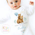Happy First Birthday As My Daddy Sleepsuit - 1st Birthday As Daddy - Personalised Baby Boy Girl Gift - New Dad Present from Baby