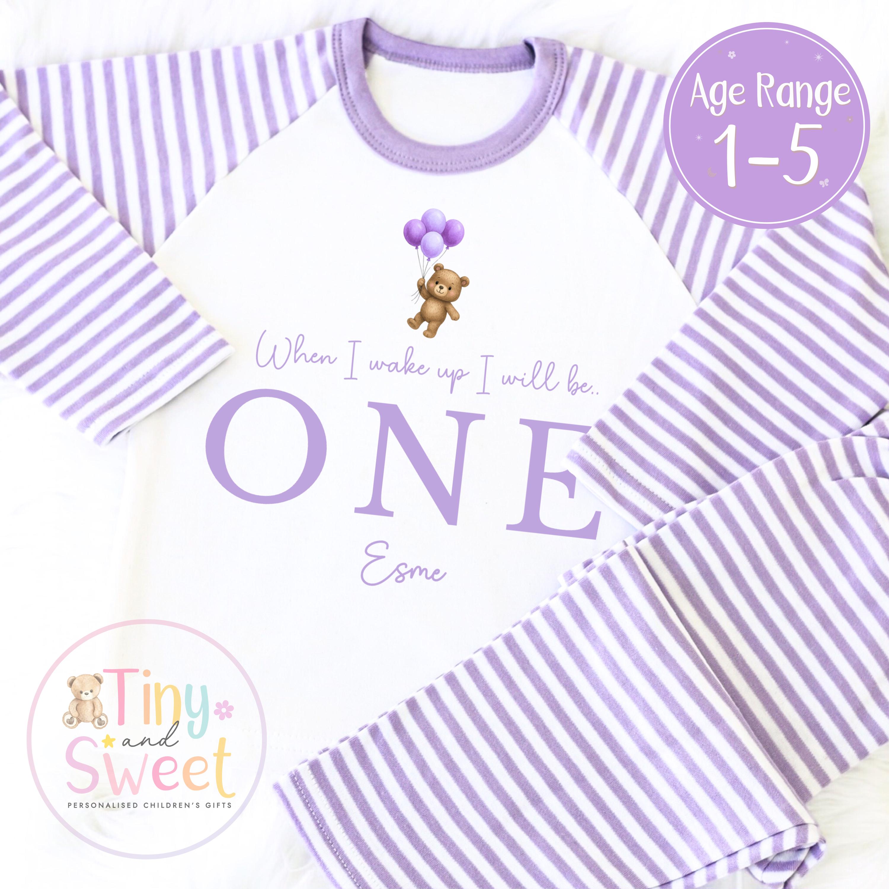 Personalised Toddler Baby Pyjamas, When i wake up i&