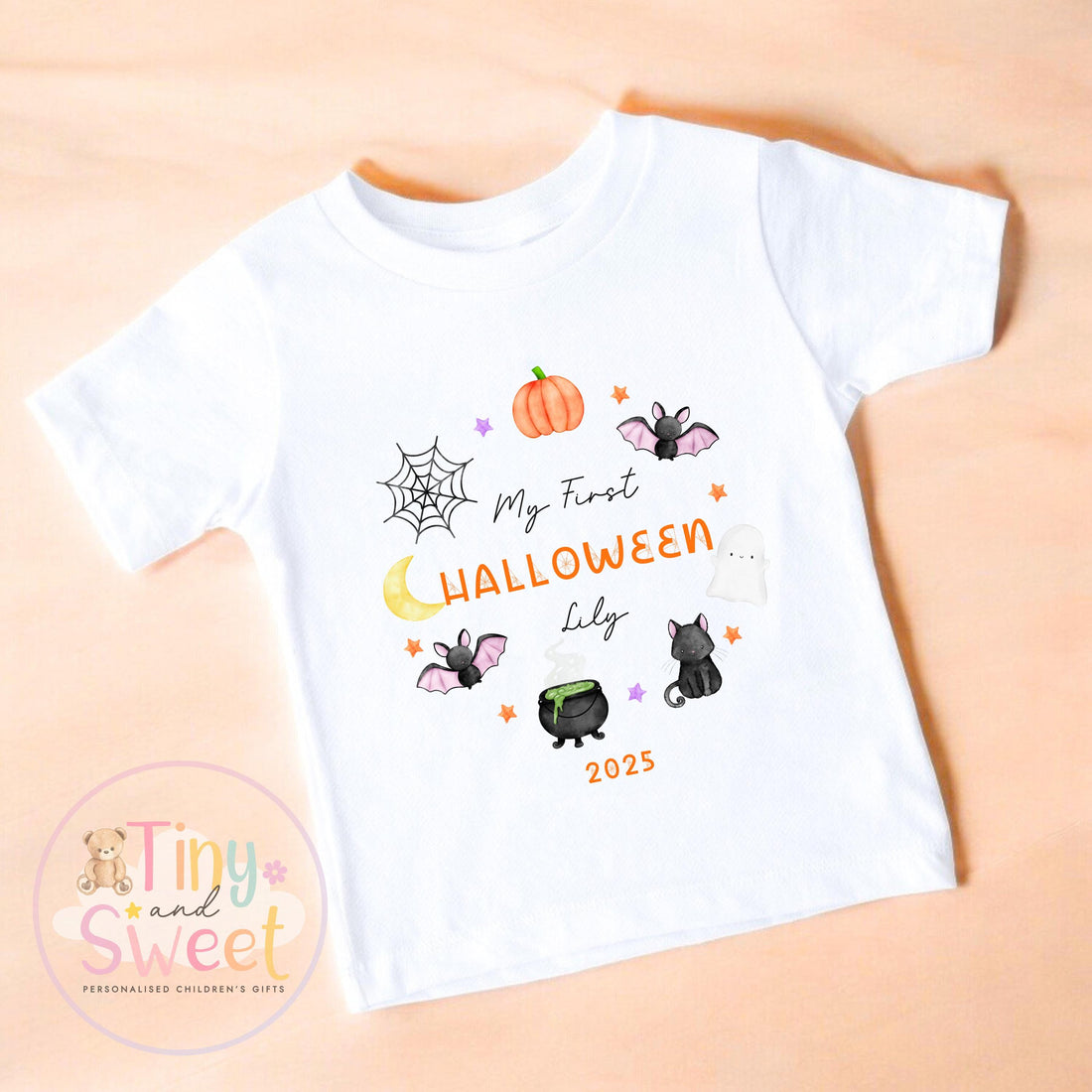 Halloween Wreath Personalised Sleepsuit