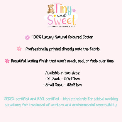 Personalised Christmas Sack, My First Christmas Sack, Santa sack, Babies 1st Christmas, Christmas Eve Bag, Custom Baby Gift, Baby Girl/Boy