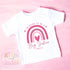 Personalised Rainbow Big Sister T-Shirt: Cute Pregnancy Announcement Gift for Siblings Welcoming New Baby