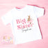 Pink Bunny Big Sister T-Shirt: Cute Pregnancy Announcement Gift for Siblings Welcoming New Baby