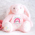 First Day of School Bunny – Custom Name Plush Toy – Cuddle Bunny Gift for Kids Starting Nursery or School - Cuddle Toy Gift with Name