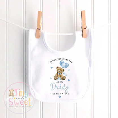 Happy 1st Birthday as My Daddy Bear, Baby Outfit, Daddy Bear’s 1st Birthday, 1st Birthday as My Daddy Bear, Cute Baby Vest or Tee