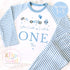 Blue Racing Car Personalised Toddler Pyjamas