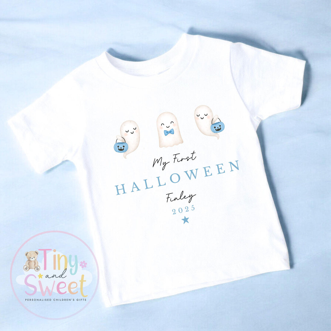 Personalised My First Halloween T Shirt – First Halloween –Baby’s 1st Halloween Outfit with Name – Custom Baby Grow – Halloween Baby Gift