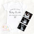 Personalised Baby Bodysuit for Pregnancy Announcement - Custom Surname & Due Date Reveal Gift